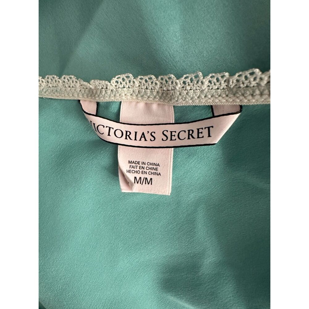 Victoria's Secret Blue Satin Lace Coquette Ballet Fairy Slip Dress Size Medium - Picture 6 of 7